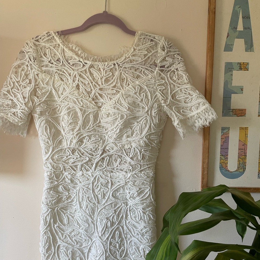 LUXXEL White Mini Dress